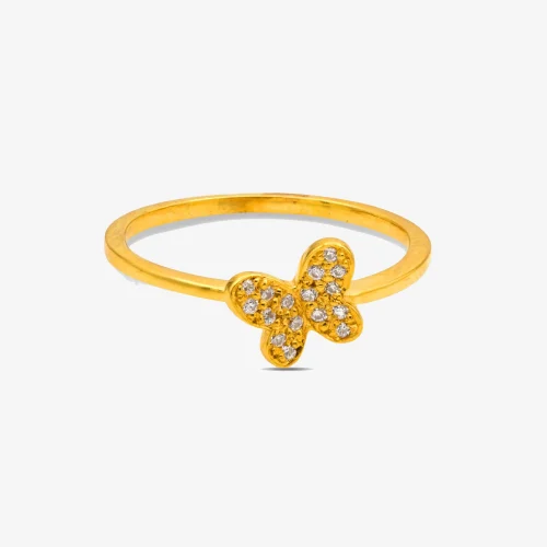 Cute Butterfly Gold Ring Cute Butterfly Gold Ring